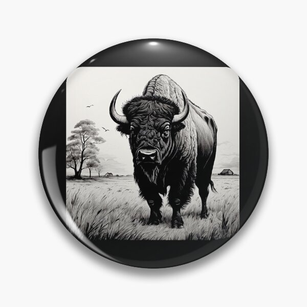 Item preview, Buffalo Wildlife  Snow winter version Collection #5 designed and sold by Helios Be. Lavsh.