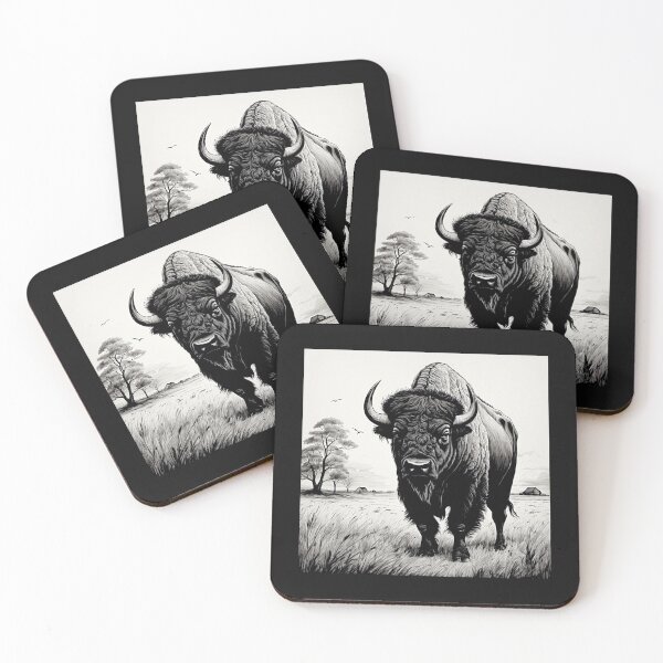 Item preview, Buffalo Wildlife  Snow winter version Collection #5 designed and sold by Helios Be. Lavsh.