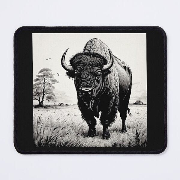 Item preview, Buffalo Wildlife Snow winter version Collection #5 designed and sold by Helios Be. Lavsh.