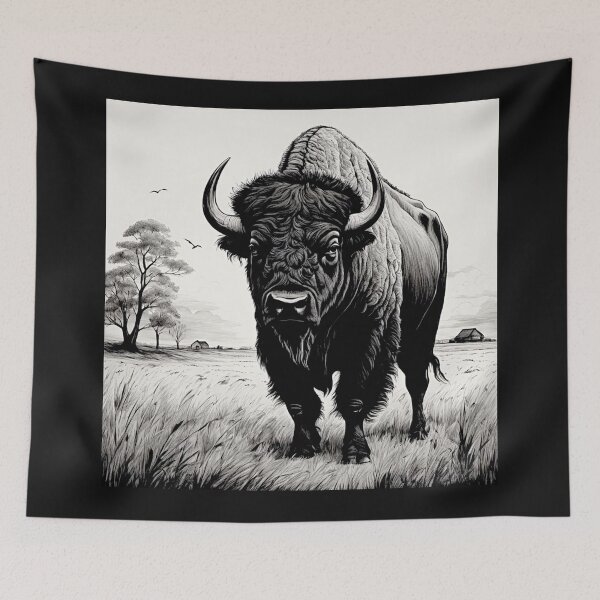 Item preview, Buffalo Wildlife  Snow winter version Collection #5 designed and sold by Helios Be. Lavsh.