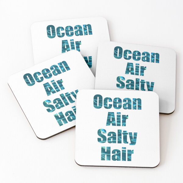 Item preview, Ocean air salty hair, wave pattern, beach fun designed and sold by hollycooper.