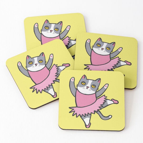 Item preview, Grey Tuxedo Cat Dancer designed and sold by evelyn-at-work.
