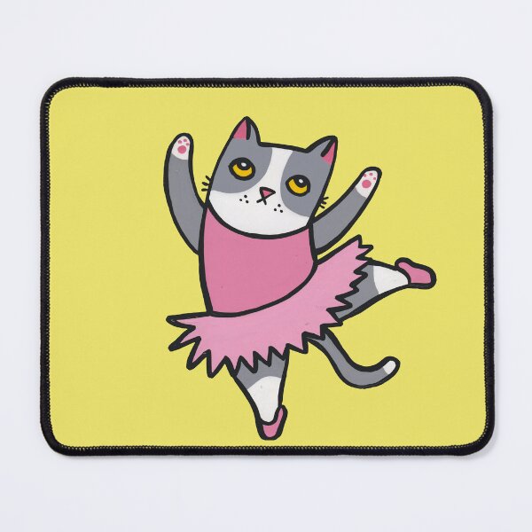 Item preview, Grey Tuxedo Cat Dancer designed and sold by evelyn-at-work.