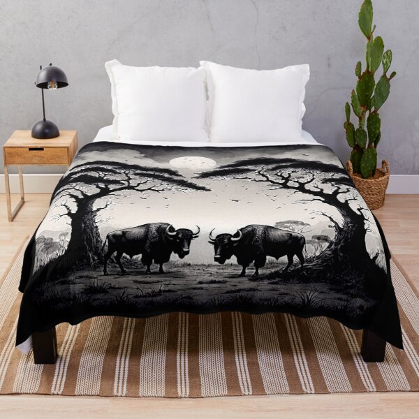 Item preview, Buffalo Wildlife  Snow winter version Collection #6 designed and sold by Helios Be. Lavsh.