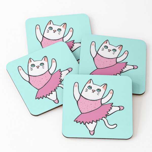 Item preview, White Cat Dancer designed and sold by evelyn-at-work.