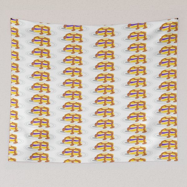 Item preview, Stack of Pancakes Intersex Pride Flag designed and sold by HarveyHandcraftsandDesigns.