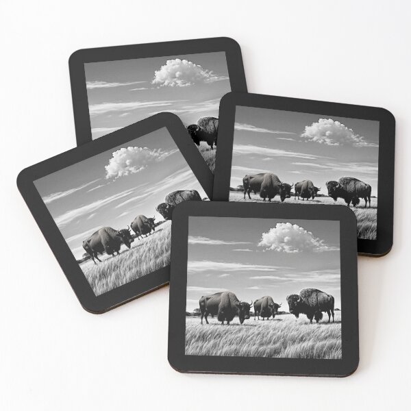Item preview, Buffalo Wildlife  Snow winter version Collection #7 designed and sold by Helios Be. Lavsh.