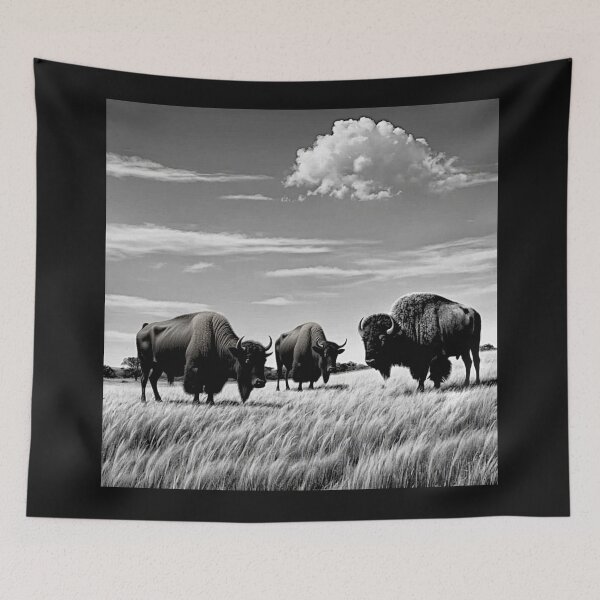 Item preview, Buffalo Wildlife  Snow winter version Collection #7 designed and sold by Helios Be. Lavsh.