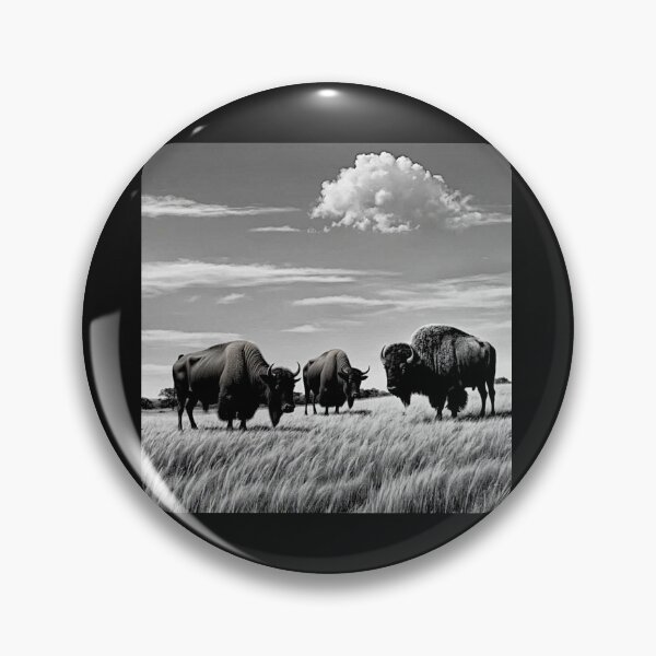 Item preview, Buffalo Wildlife  Snow winter version Collection #7 designed and sold by Helios Be. Lavsh.