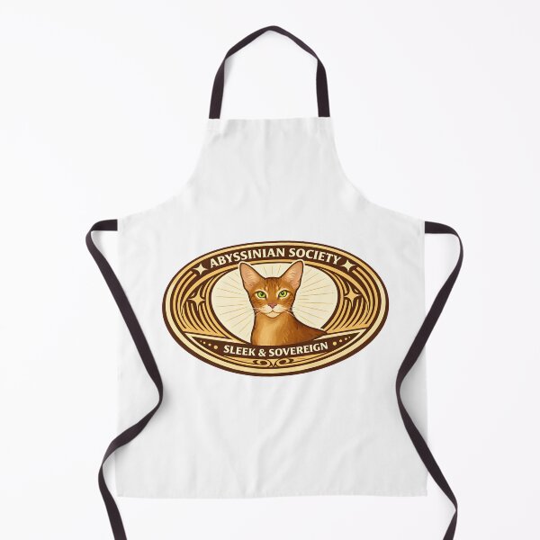 Item preview, Abyssinian Society Vintage Cat Emblem designed and sold by postmarkpaw.