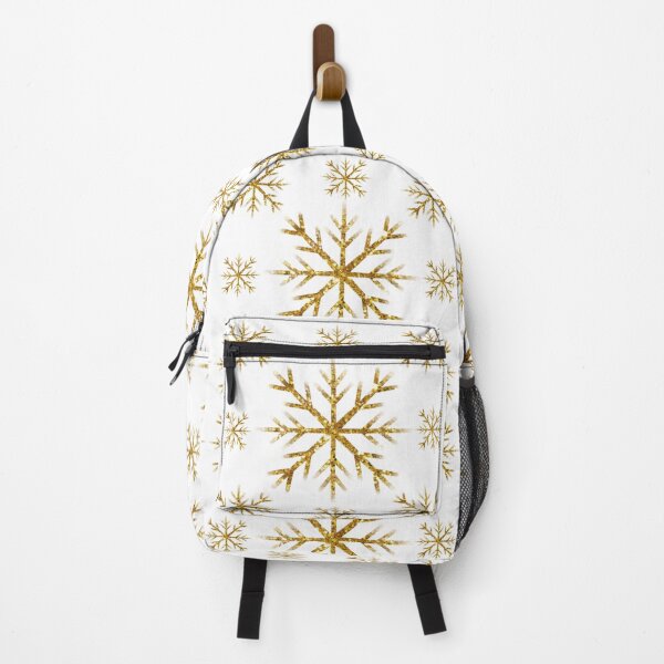 Item preview, Gold glitter Snowflakes, sparkling North Pole holiday pattern designed and sold by hollycooper.