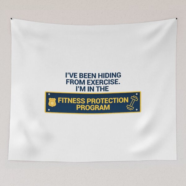 Item preview, Hiding From Exercise In Fitness Protection Prog designed and sold by SassyYetClassy.