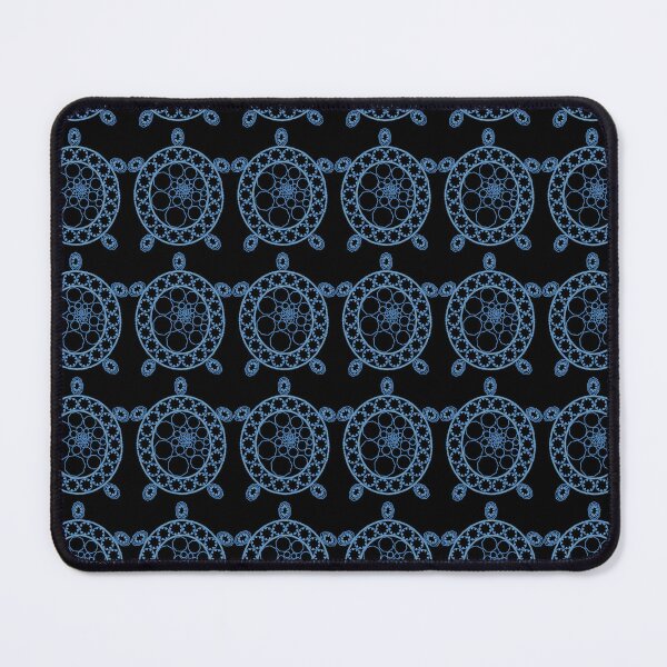 Item preview, Shell of Nine Turtle - blue on black - Medium designed and sold by SurfaceLab.