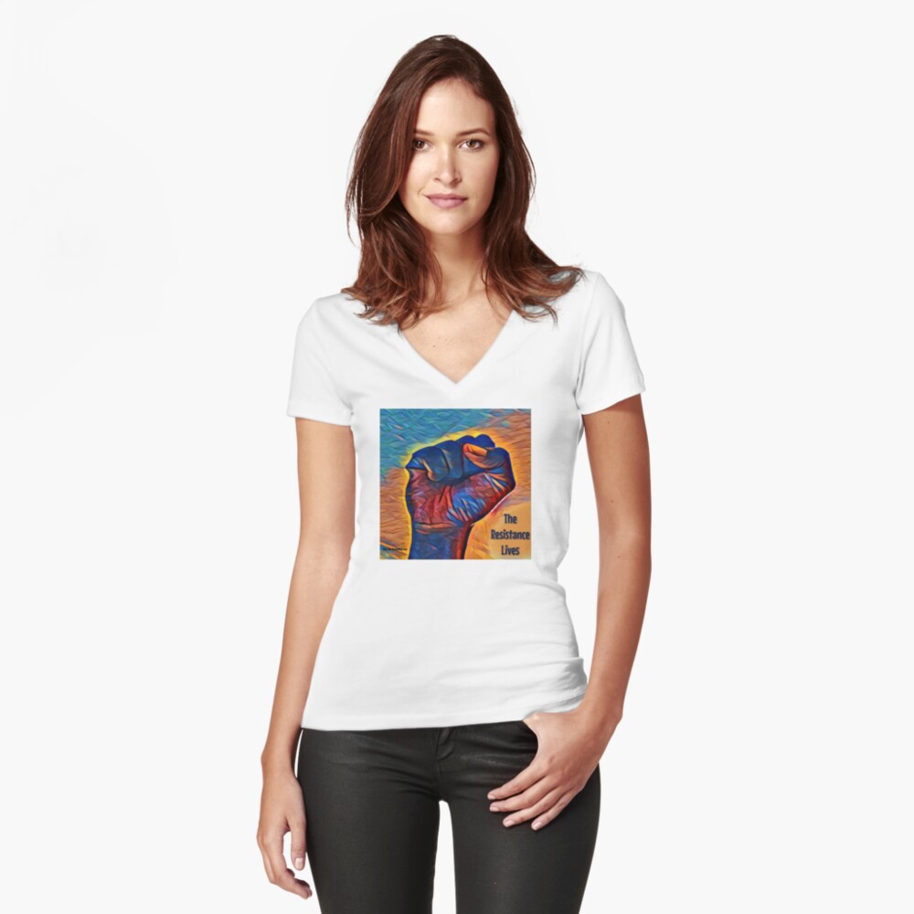 Item preview, Fitted V-Neck T-Shirt designed and sold by AlAmbrose.