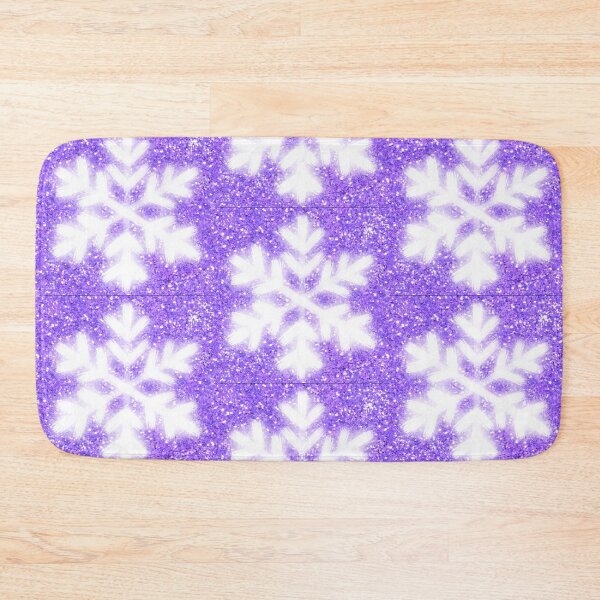 Item preview, Glitter sparkle purple white frosty snowflake designed and sold by hollycooper.