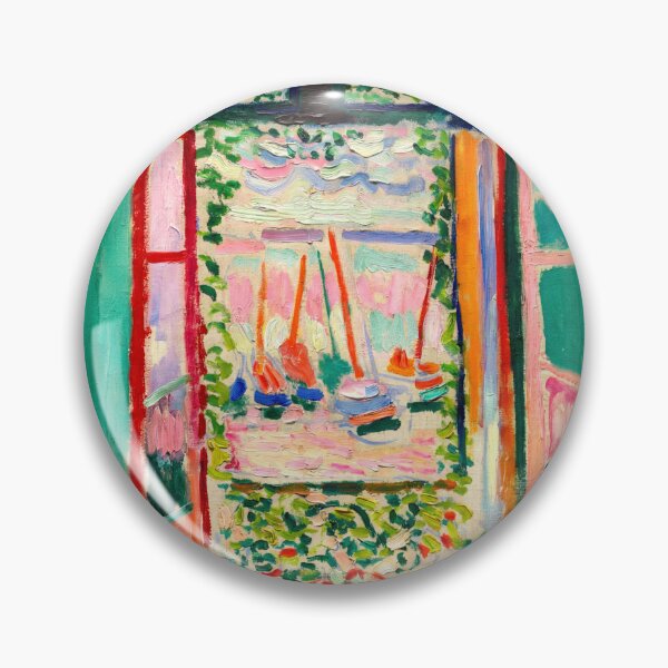 Artikelvorschau, Das offene Fenster von Henri Matisse: Fauvistisches Mittelmeerhafen-Poster entworfen und verkauft von artofuniverse.