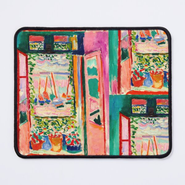 Item preview, The Open Window by Henri Matisse: Fauvist Mediterranean Harbor Poster designed and sold by artofuniverse.