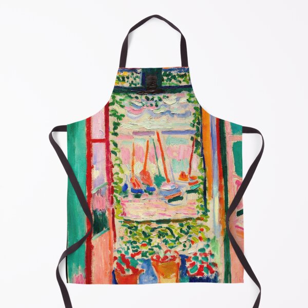 Item preview, The Open Window by Henri Matisse: Fauvist Mediterranean Harbor Poster designed and sold by artofuniverse.