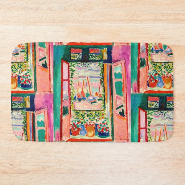 Item preview, The Open Window by Henri Matisse: Fauvist Mediterranean Harbor Poster designed and sold by artofuniverse.