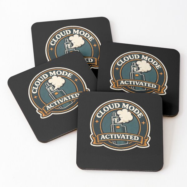 Item preview, Cloud Mode Activated – Bold Vape Sticker Design designed and sold by House of Taste Designs.