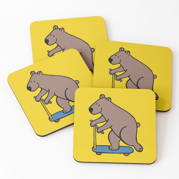 Item preview, Bear on wheels designed and sold by evelyn-at-work.