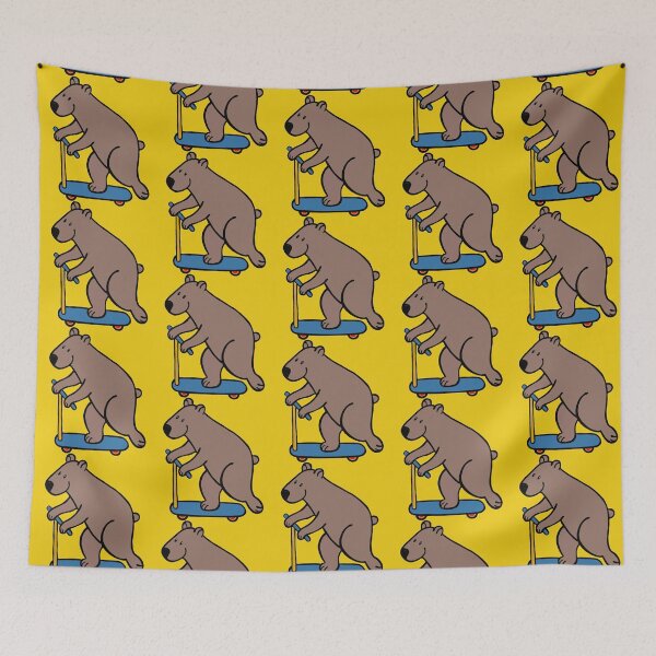 Item preview, Bear on wheels designed and sold by evelyn-at-work.
