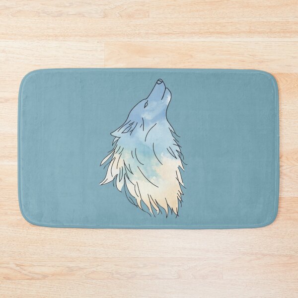 Artikelvorschau, Lone Wolf Howl - Wolf Head Profile Design. entworfen und verkauft von LunaPrintCo.