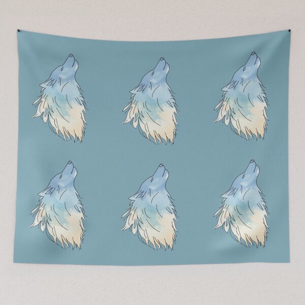 Item preview, Lone Wolf Howl - Wolf Head Profile Design. designed and sold by LunaPrintCo.