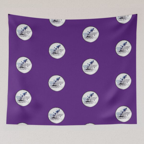Item preview, Quit Only After Winning Rocket Success Motivation Sticker designed and sold by Nicolae-SCROCIOB-Shop.