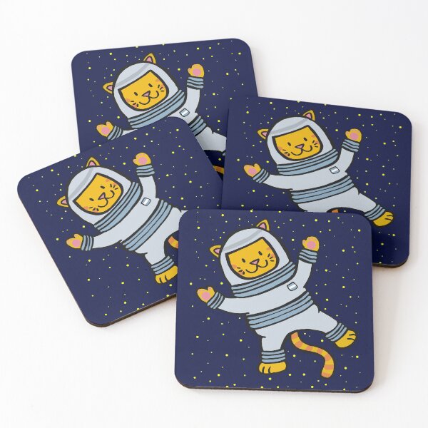 Item preview, astrocat in space designed and sold by evelyn-at-work.