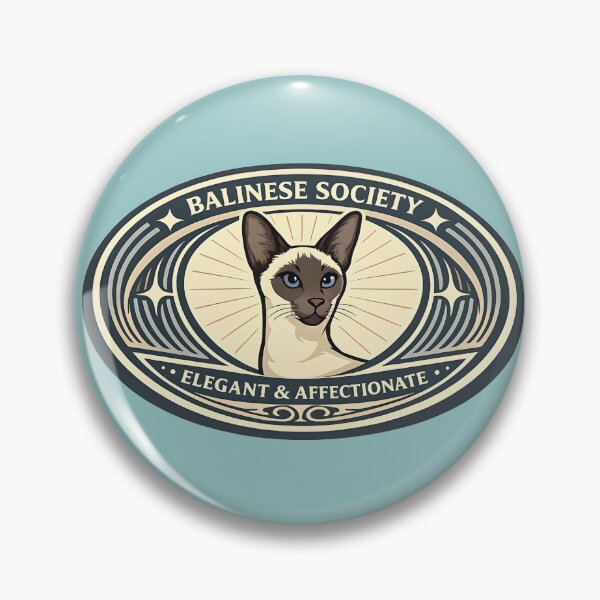 Item preview, Emblema de gato vintage de la Sociedad Balinesa designed and sold by postmarkpaw.