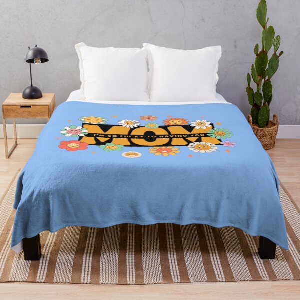 Item preview, Retro Groovy Mom I'm So Lucky Floral Aesthetic designed and sold by Tamer ⭐⭐⭐⭐⭐.