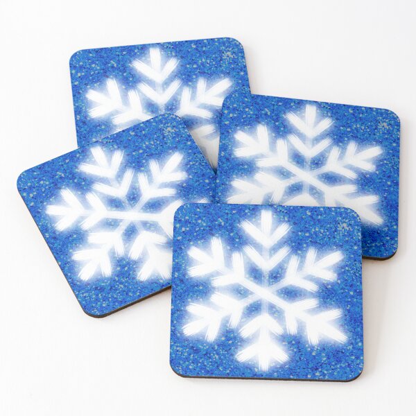 Item preview, Glitter blue white sparkling snowflake designed and sold by hollycooper.
