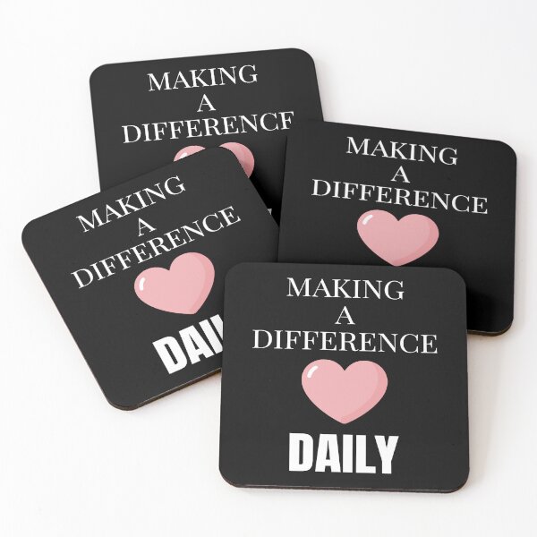 Item preview, Making A Difference Daily - Inspiring Teacher Heart Gift Design designed and sold by Dantin.