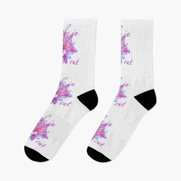 Item preview, Retro Pink daisy, pink floral, breathe in, breathe out designed and sold by hollycooper.