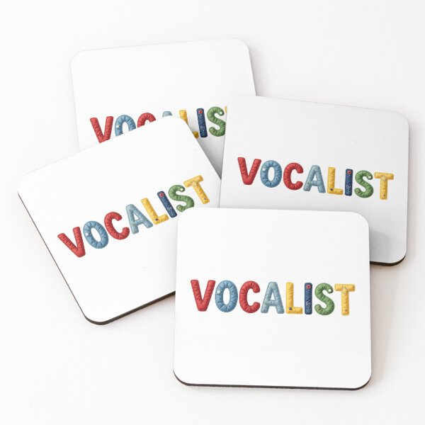 Item preview, VOCALIST - IN COLORFUL FAUX LETTERING designed and sold by AlexOBrienArt.