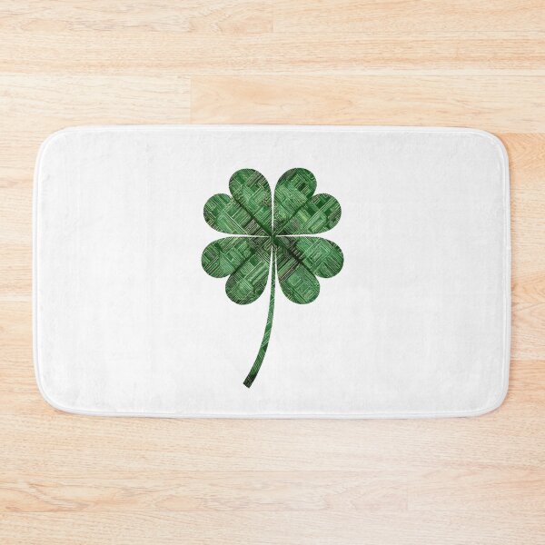 Item preview, Geometric Green Four Leaf Clover designed and sold by PMTaurus.
