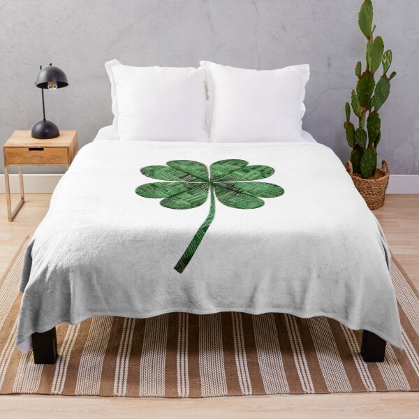 Item preview, Geometric Green Four Leaf Clover designed and sold by PMTaurus.