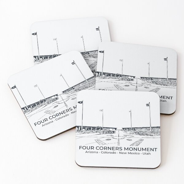 Item preview, Four Corners Monument - USA designed and sold by Lakeric Cityscapes.