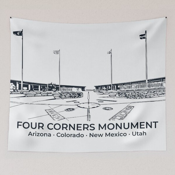 Item preview, Four Corners Monument - USA designed and sold by Lakeric Cityscapes.