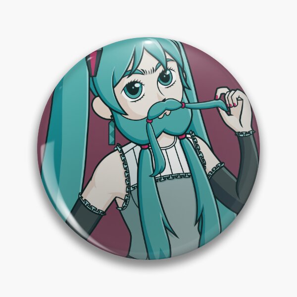 Item preview, Bearded lady hatsune miku designed and sold by selkaycik.