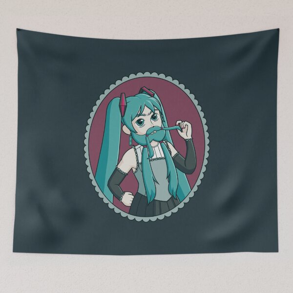 Item preview, Bearded lady hatsune miku designed and sold by selkaycik.