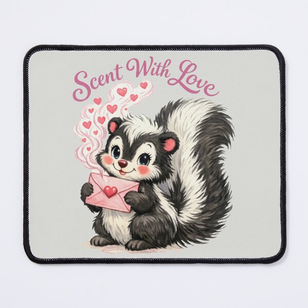 Item preview, Scent With Love - Cute Skunk Valentine Pun designed and sold by DigitalGlade.