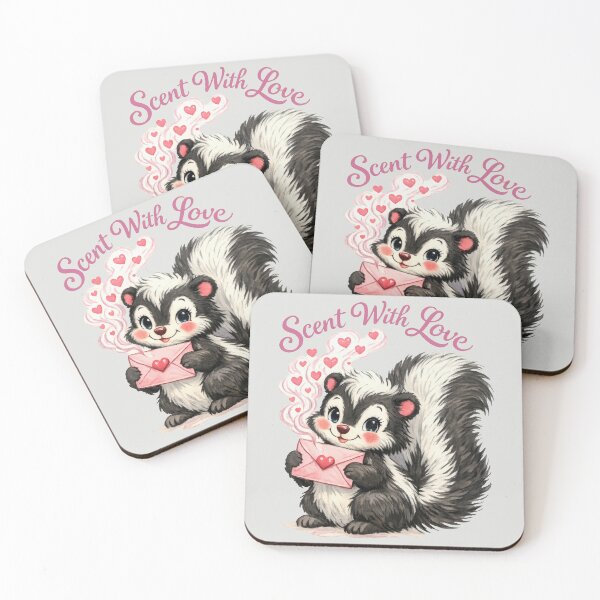 Item preview, Scent With Love - Cute Skunk Valentine Pun designed and sold by DigitalGlade.