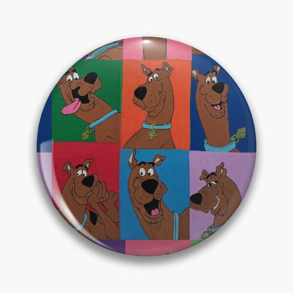 Item preview, Scooby-Doo Pop Art Collage | Colorful Cartoon Dog Wall Art Free hand Painting designed and sold by thejaylineaves.