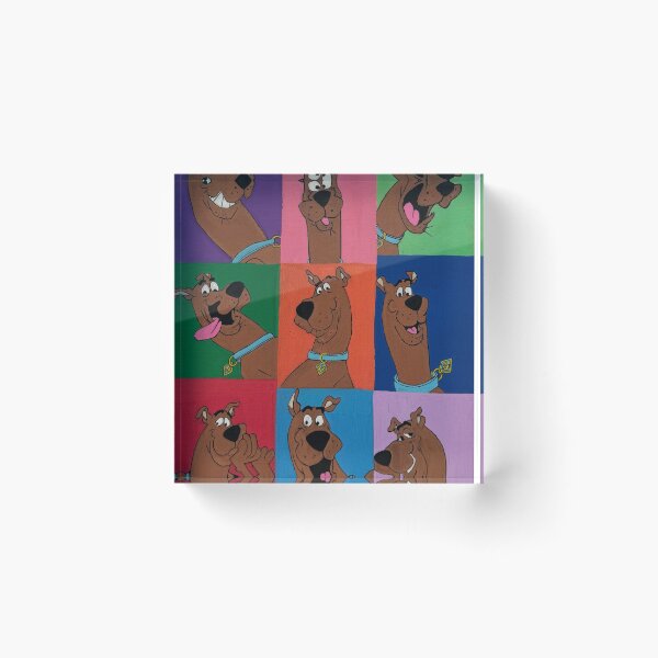 Item preview, Scooby-Doo Pop Art Collage | Colorful Cartoon Dog Wall Art Free hand Painting designed and sold by thejaylineaves.
