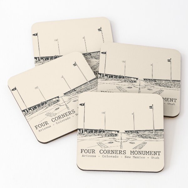 Item preview, Four Corners Monument - USA designed and sold by Lakeric Cityscapes.