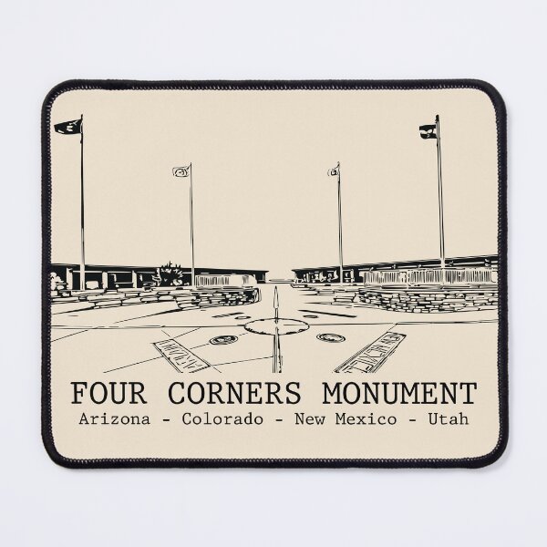 Item preview, Four Corners Monument - USA designed and sold by Lakeric Cityscapes.