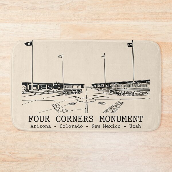 Item preview, Four Corners Monument - USA designed and sold by Lakeric Cityscapes.