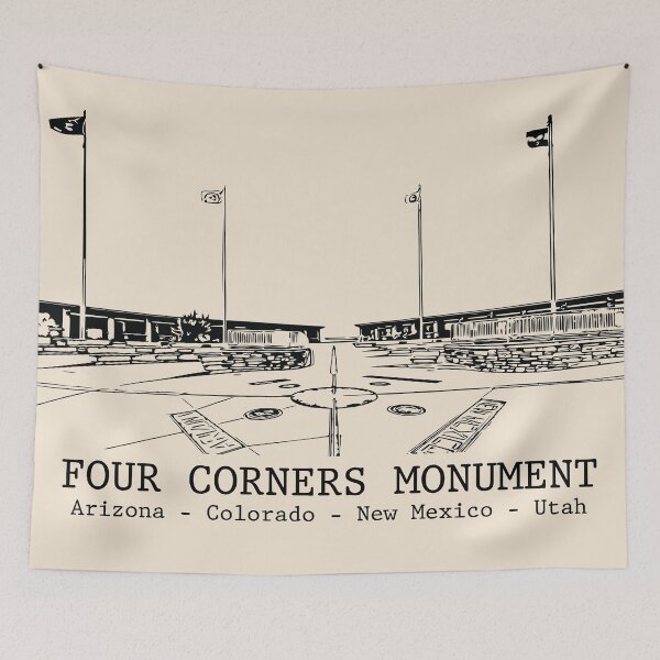 Item preview, Four Corners Monument - USA designed and sold by Lakeric Cityscapes.
